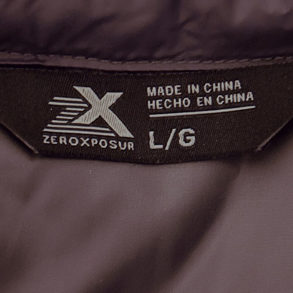 NWT! Zeroxposur‎ Puffer Jacket Men’s Size Large Gray Quilted Wind Resistant - Picture 6 of 11